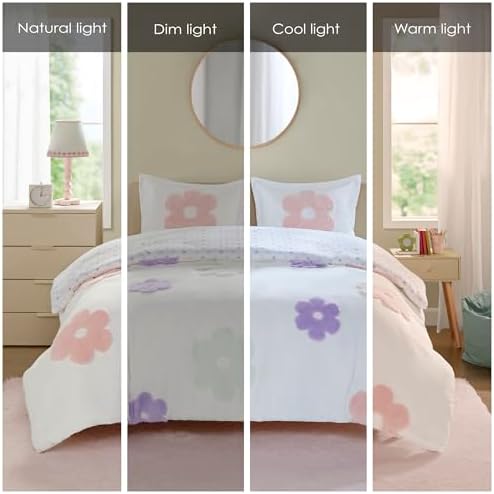 Urban Habitat Kids Twin Duvet Cover Set with Polka Dot Reverse 1