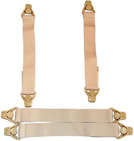 Holdup Suspender Company Bed Sheet Stay-Downs with Patented Gripper Clasps