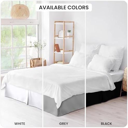 LDC LUX DECOR QUEEN BED SKIRT 16 INCH DROP