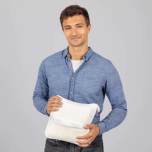 BlueHills Soft Plush Travel Blanket Pillow with Backpack Clip 1