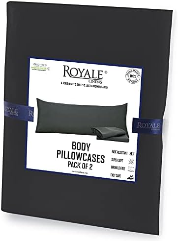 ROYALE LINENS Body Pillow Cover 2 Pack