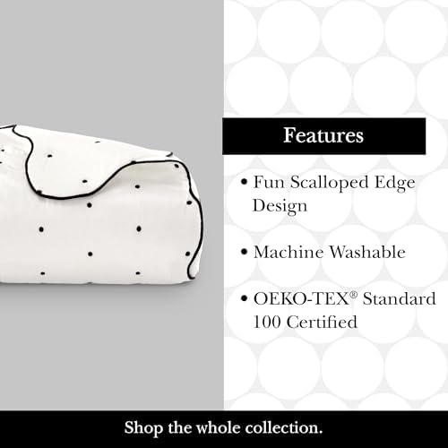 Kate Spade New York Scalloped Edge Twin Quilt Set