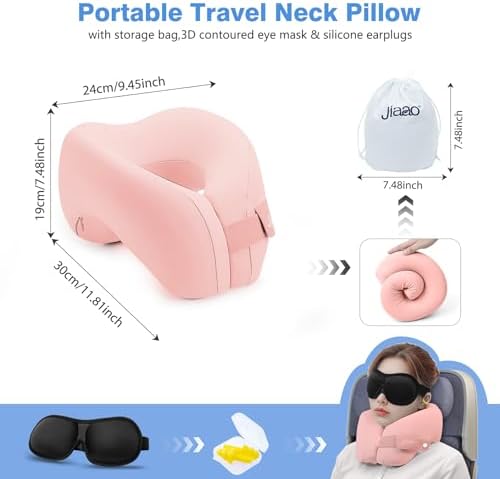Jiaao Comfort Neck Pillow for Travel and Napping