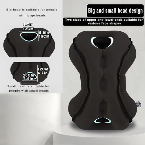 Inflatable Travel Pillow with Eye Mask and Earplugs