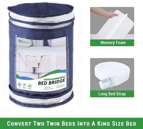 Gogreen Twin to King Bed Converter Kit 80x10 Waterproof Bridge
