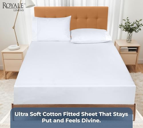 Royale Linens Organic Cotton Fitted Sheet - California King Size