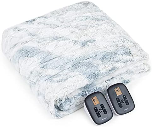 WOOMER Heated Blanket Twin Size 84x90 Fast Heating with 10 Levels
