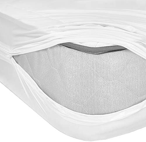 Abstract Vinyl Mattress Protector with Zip Closure - 33x75 Waterproof Cover