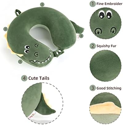 Niuniu Daddy Crocodile Kids Travel Neck Pillow