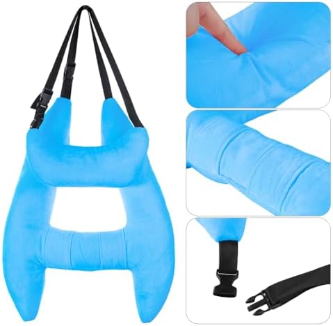 Plush Car Travel Pillow with Headrest for Adults and Kids