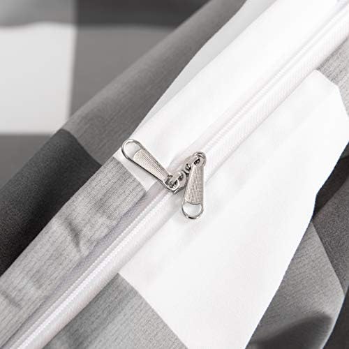 GETIANN Plaid Duvet Cover Set Twin 68x90