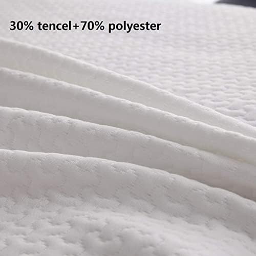 Manfei Marble Print Bedspread Twin Size 68x90