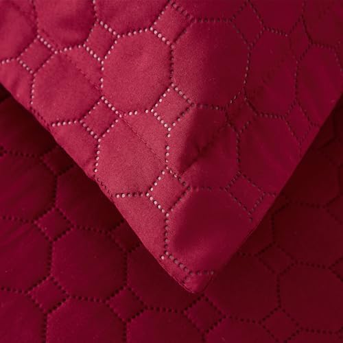 Hailea 3-Piece Burgundy Daybed Cover Set Twin Size