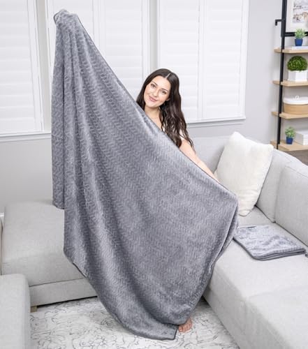 Proglobe Travel Blanket and Pillow - Ultra Soft Fleece for Airplane Car Camping