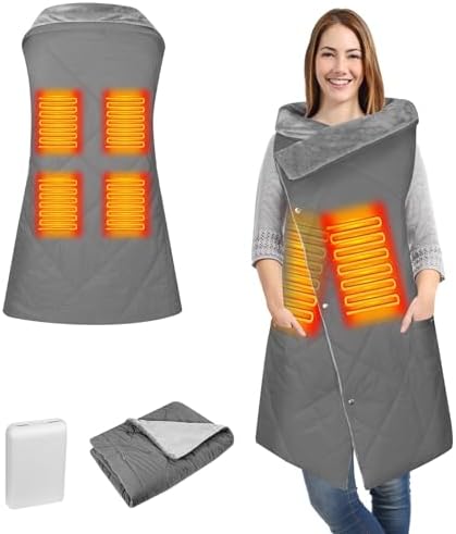 Diweez Cordless Heated Blanket with 3 Heat Levels