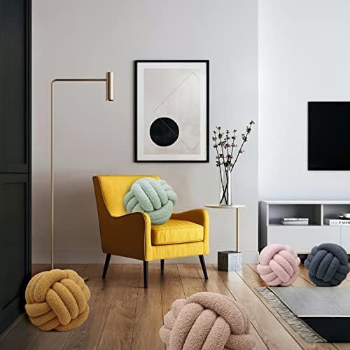KOGITI Knot Pillow Ball Soft Plush Throw Decorative Pillow
