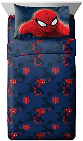 Jay Franco Marvel Spiderman Saving The Day Microfiber Twin Sheet Set