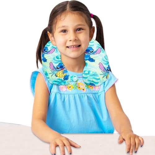 Lilo and Stitch Travel Neck Pillow - Stitch Set with Stickers