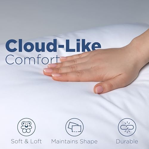 Martex 2-Pack Standard Bed Pillows - Queen Size Hotel Luxury