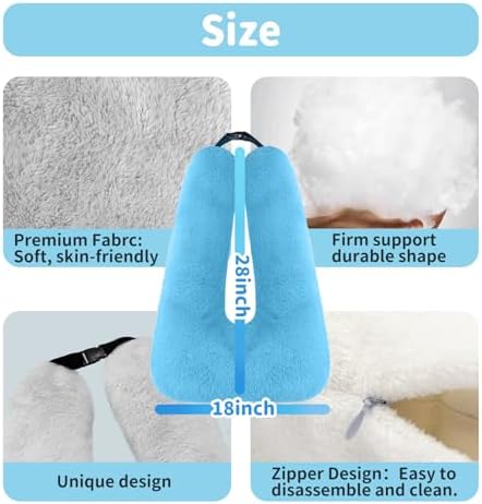Travel Pillow for Car Sleeping Pink Adjustable