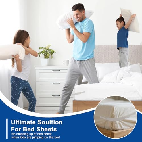 Wenai 4-Pack Lock Sheet Holders for Mattress