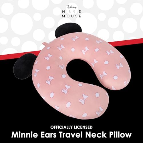 Disney Minnie Mouse Travel Pillow with Bows and Polka Dots