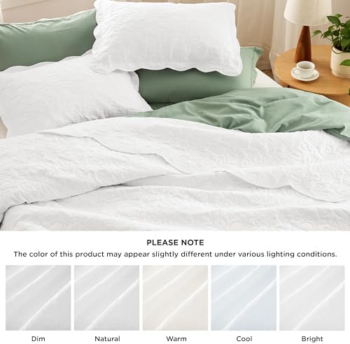 Bedsure Queen Quilt Set - Ultra Soft Lightweight Leaf Design