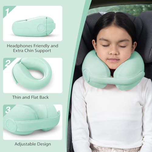UrnexTour Car Pillow for Big Kids Travel Neck Support