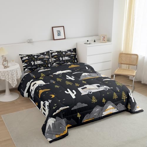 Feelyou Camping Comforter Set Misty Grey