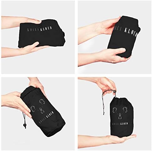 Koala Kloud Travel Foot Rest - Black
