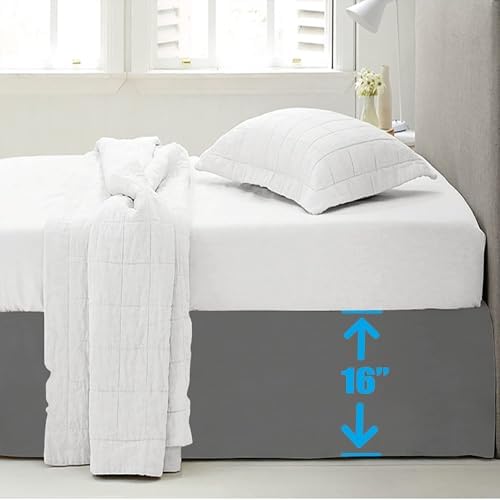 LDC LUX DECOR QUEEN BED SKIRT 16 INCH DROP