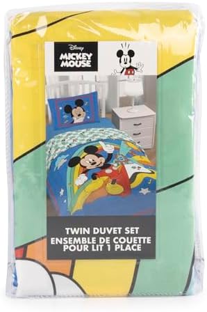 Jay Franco Disney Mickey Mouse Duvet Cover Set Twin Super Soft