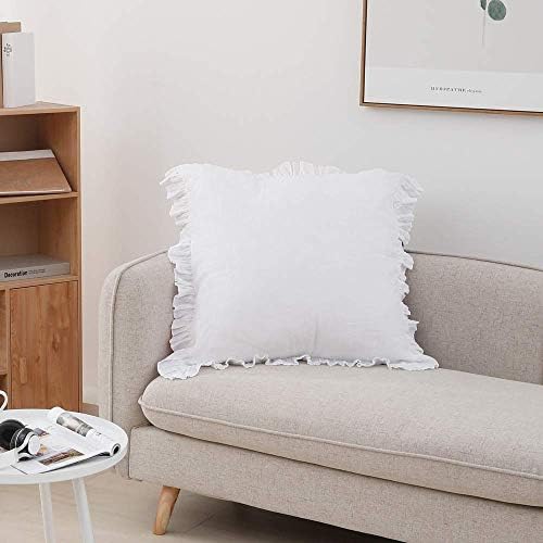 SimpleOpulence Linen Duvet Cover Set with Ruffles