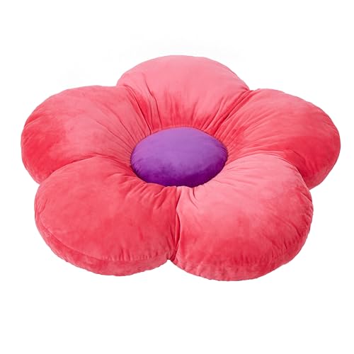 ECR4Kids SoftZone Flower Floor Pillow Bright Pink 1