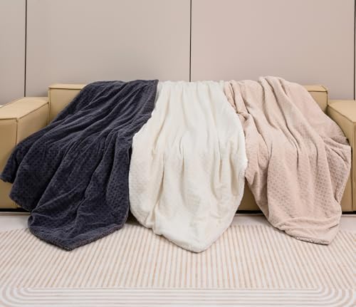 Dowin Queen Electric Blanket - Waffle Sherpa Heated with Dual Control