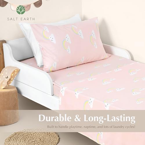 Salt Earth 100 Cotton 210TC Rainbow Kids Bed Sheet Set