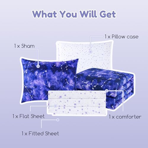 Wink Deer Glow in The Dark Comforter Set for Kids