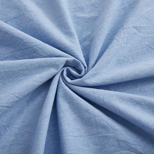 LOVQUE Light Blue Duvet Cover Set Full Size