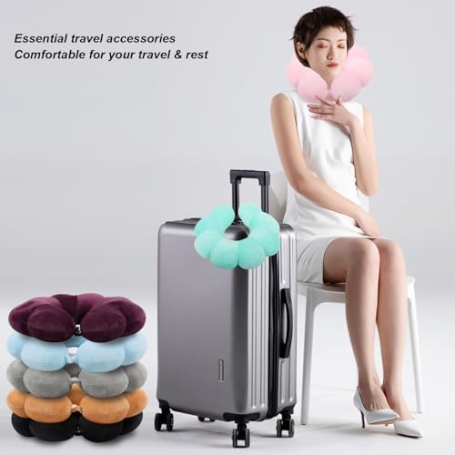 Flower Neck Pillow for Traveling with 360 Support