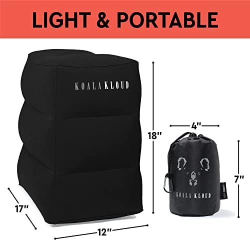 Koala Kloud Travel Foot Rest - Black