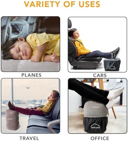 LoftyRest Inflatable Foot Pillow for Travel