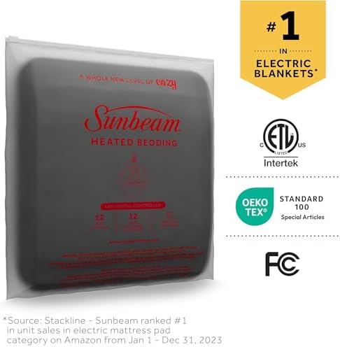 Sunbeam Royal Luxe Cabernet Heated Blanket - King 1