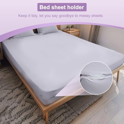 EcoCharm Home Lock Sheet Holders 4pc White-Gray