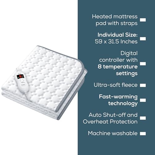 Beurer UWB55 Heated Underblanket with 8 Temperature Settings