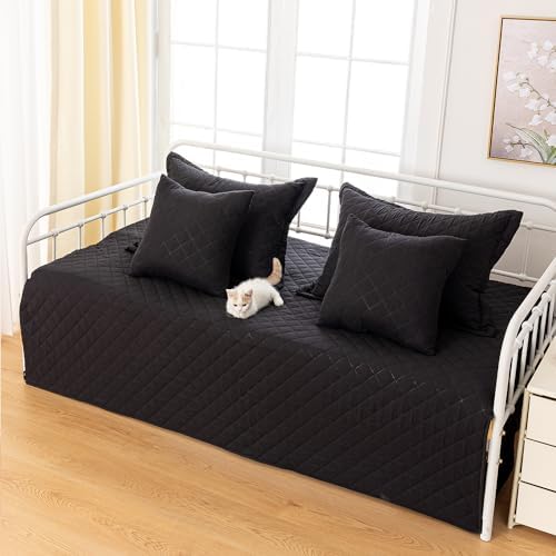 Feyocn 5-Piece Daybed Bedding Set - Geometric Print Comforter Shams