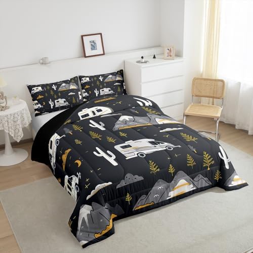 Feelyou Camping Comforter Set Misty Grey