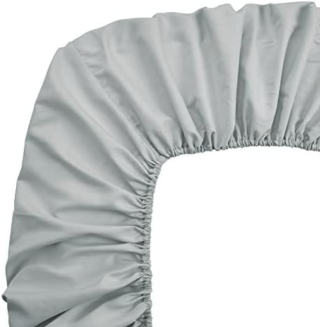 FreshCulture King Fitted Sheets 6 Pack Light Grey