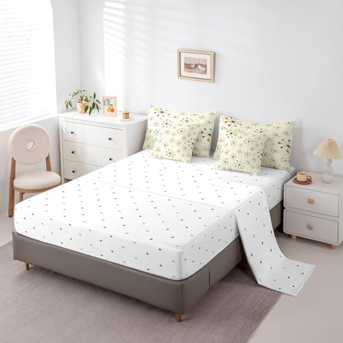 Modern Mid Century Bedding Set 7pcs Retro Comforter Set