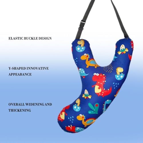 Y Shape Car Travel Pillow with Animal Design for Kids and Adults