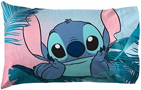 Jay Franco Disney Lilo Stitch Floral Fun Sheet Set - 4 Piece